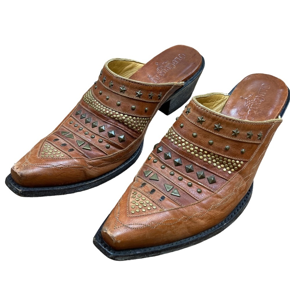 OLD Gringo Handcrafted Studded Mules - Size 8.5